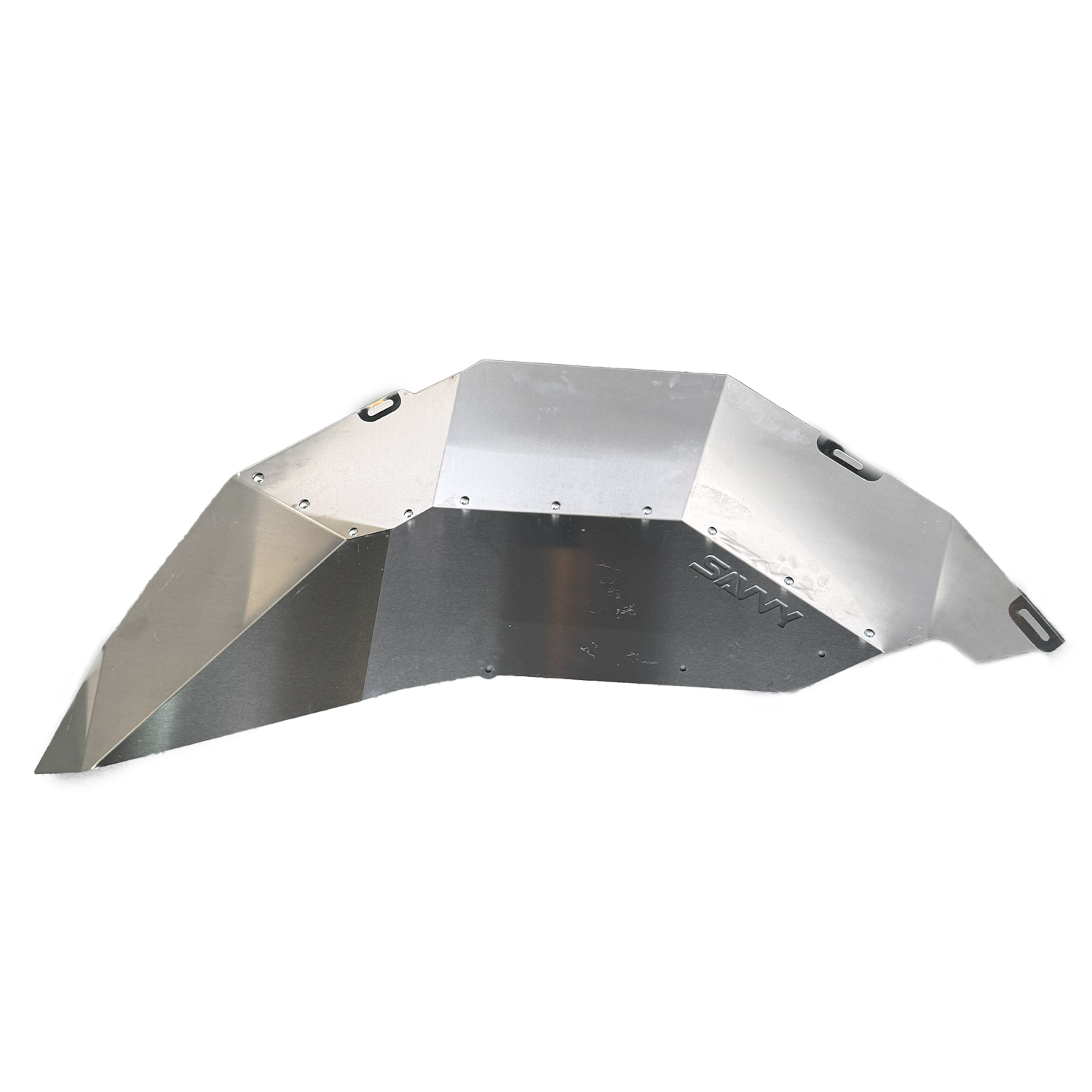 Savvy high clearance rear inner fender on Jeep JLU 4-door, 16-gauge CNC aluminum full rear wheel well protection