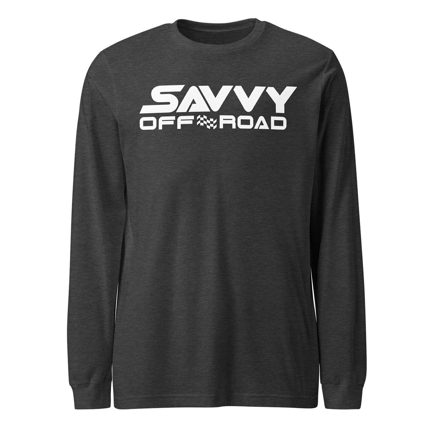 SAVVY OFFROAD BLOCK LONG SLEEVE SHIRT DARK GREY HEATHER 