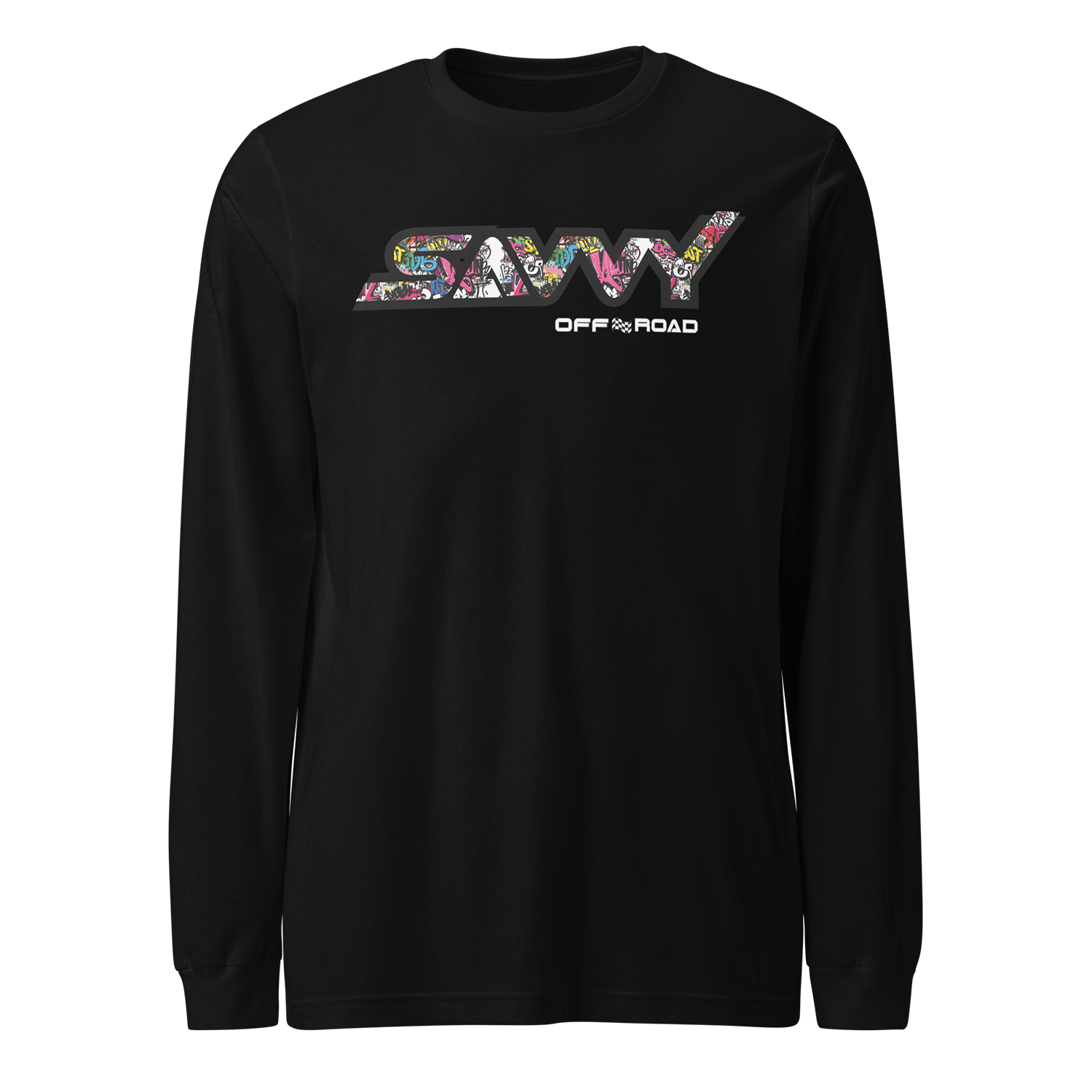 SAVVY OFFROAD GRAFITTI LONG SLEEVE SHIRT BLACK