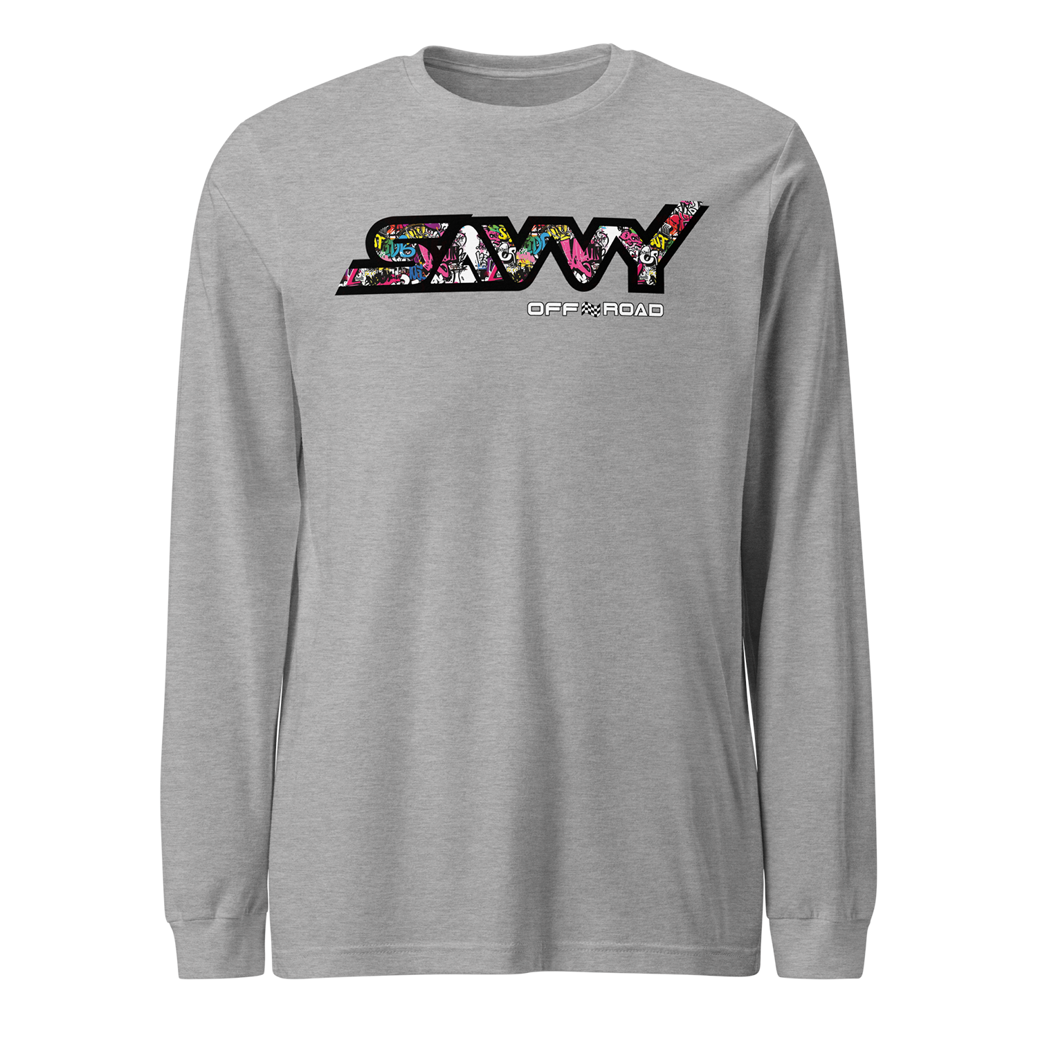 SAVVY OFFROAD GRAFITTI LONG SLEEVE SHIRT GREY