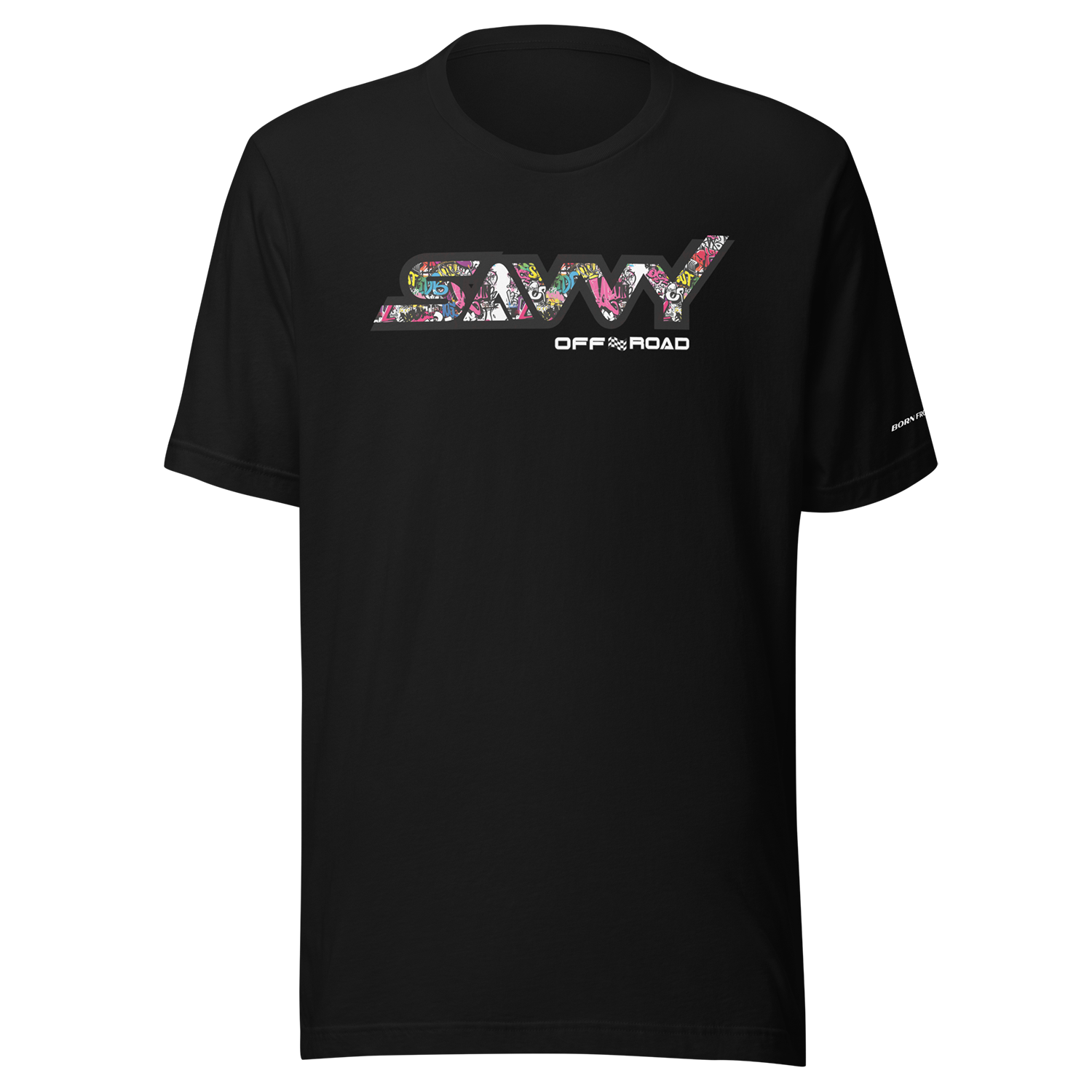 SAVVY OFFROAD GRAFITTI T SHIRT BLACK
