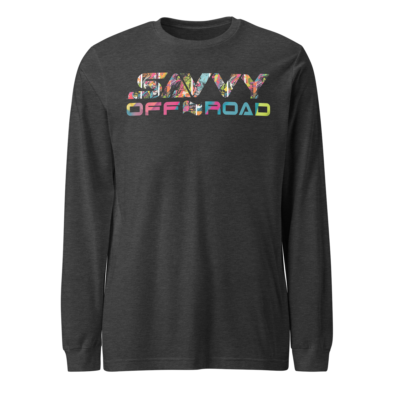 SAVVY OFFROAD MIAMI GTA LONG SLEEVE SHIRT DARK GREY HEATHER