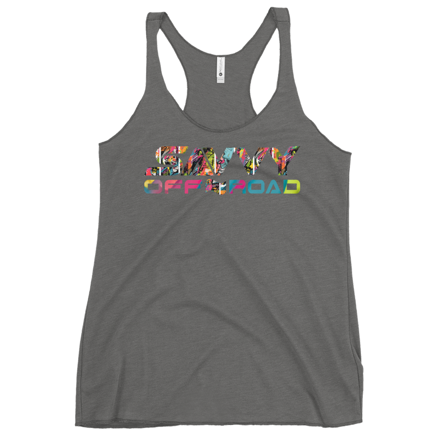 SAVVY OFFROAD MIAMI GTA WOMEN'S RACERBACK TANK HEATHER 