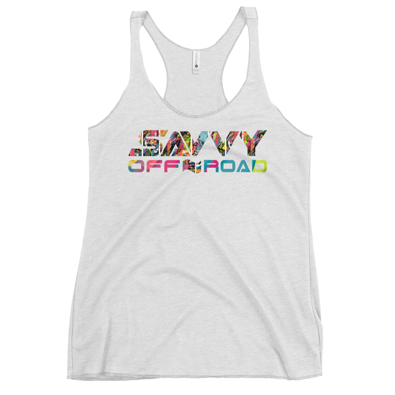 SAVVY OFFROAD MIAMI GTA WOMEN'S RACERBACK TANK WHITE