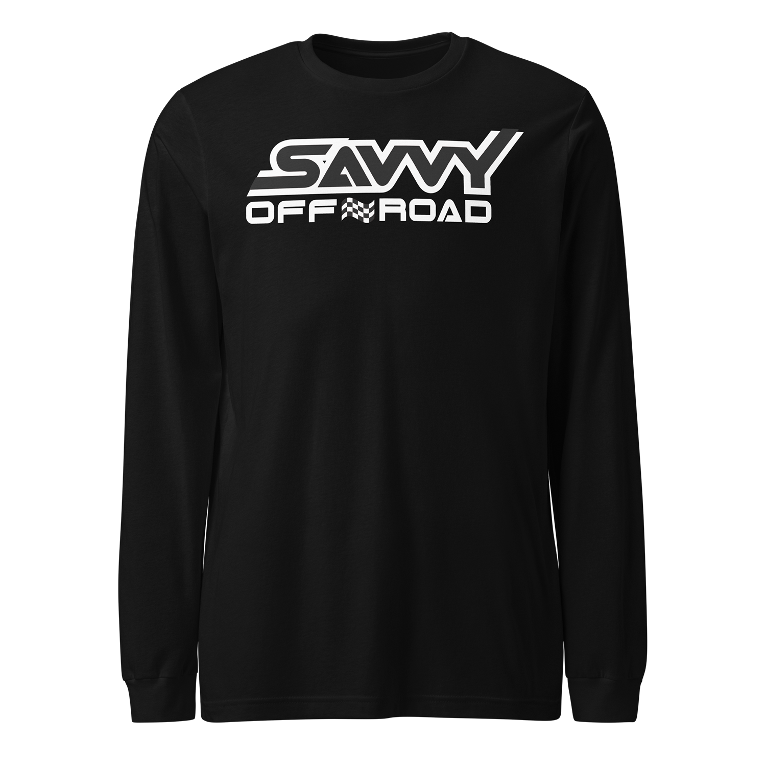 SAVVY OFFROAD OUTLINE LONGSLEEVE SHIRT BLACK