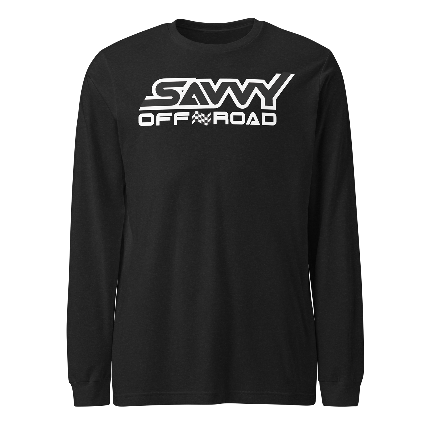 SAVVY OFFROAD OUTLINE LONG SLEEVE SHIRT BLACK HEATHER