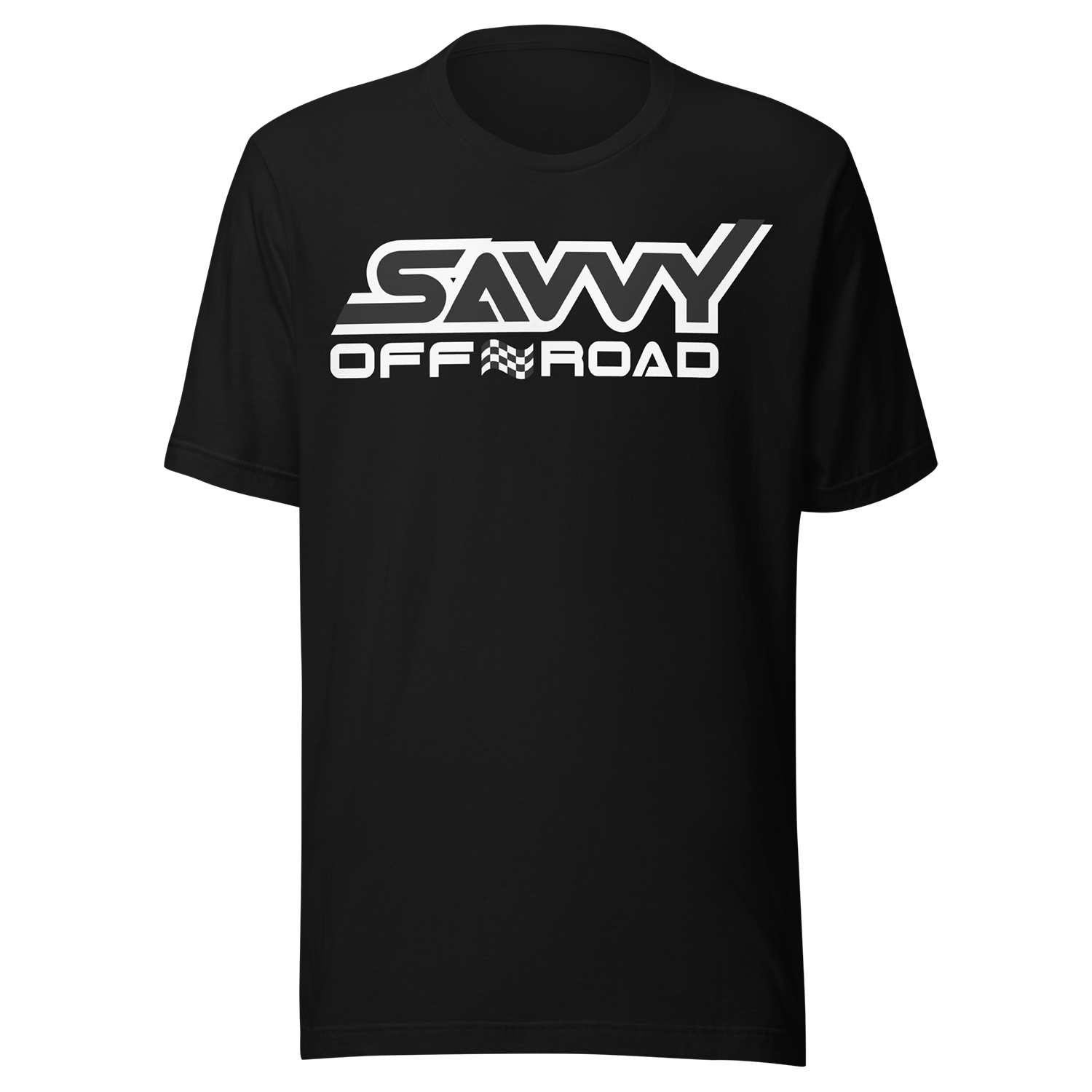 SAVVY OFFROAD OUTLINE T SHIRT BLACK