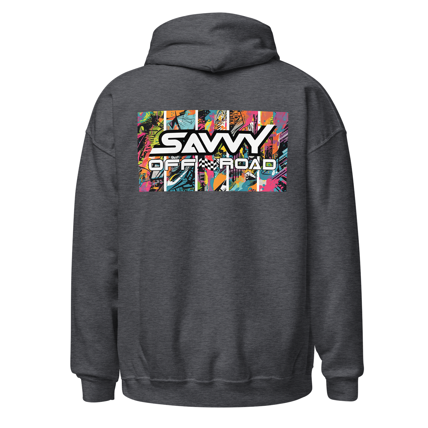 SAVVY OFFROAD STREET ART HOODIE DARK HEATHER