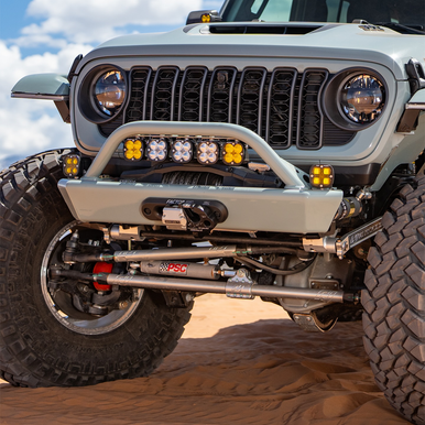 Jeep JL aluminum front bumper with hoop