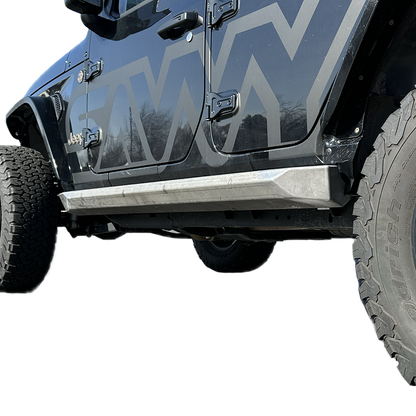 Jeep Wrangler JLU weld-on sliders