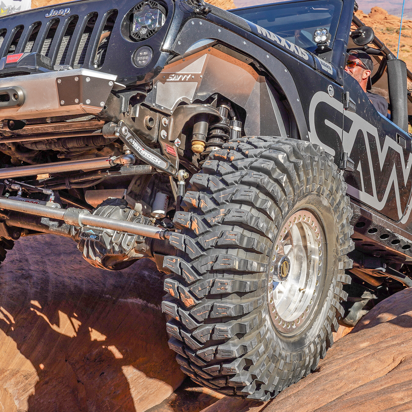 Savvy JK JKU front inner fender solid panel full engine bay protection, high clearance aluminum liner