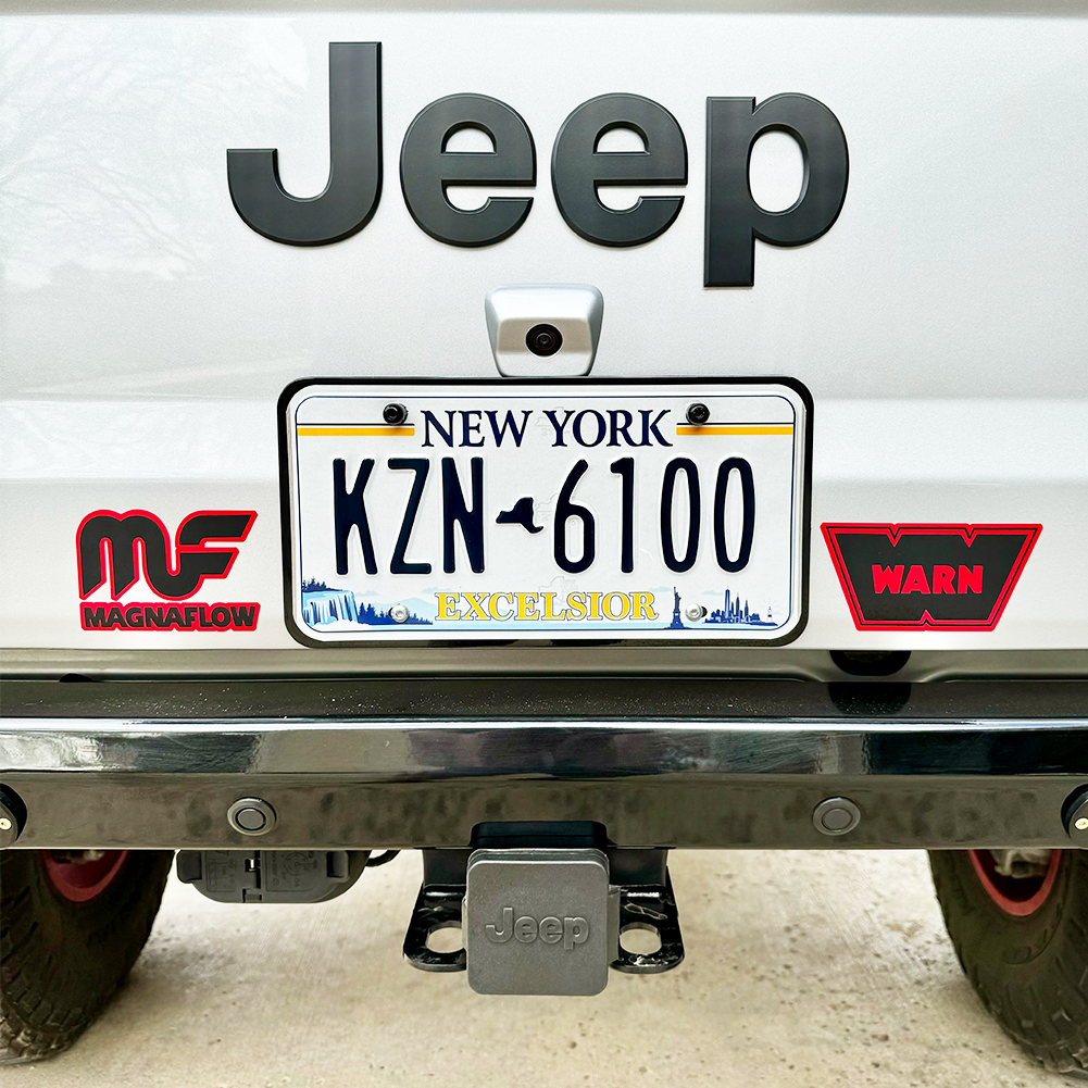 Jeep Gladiator license plate relocation