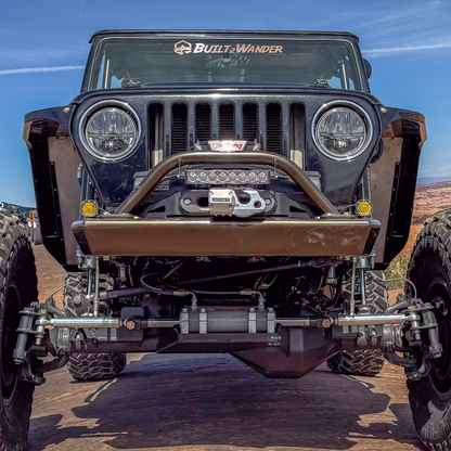 Savvy Legacy 6061 aluminum front bumper with hoop on 1997-2006 Jeep Wrangler LJ