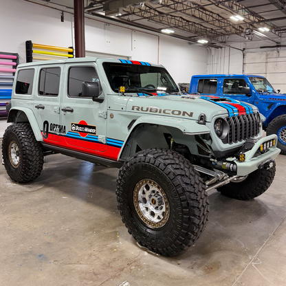Savvy Legacy 6061 aluminum front bumper with hoop on 2018-2026 Jeep Wrangler JL, 8 lb skin race-proven design