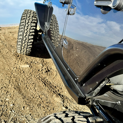 Savvy Offroad Krawler Lite bolt-on rock sliders for 2007-2018 Jeep Wrangler JKU 4-door