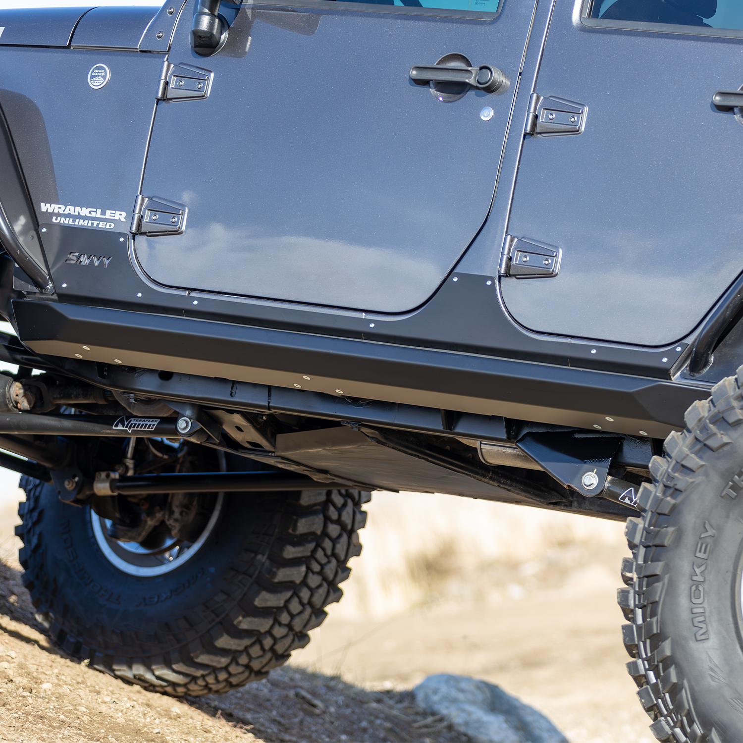 Weld-on rock sliders for 2007-2018 Jeep Wrangler JKU 4-door