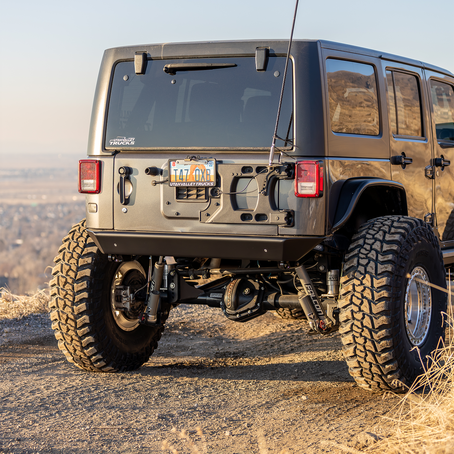 Savvy Offroad race-proven Legacy 6061 aluminum rear bumper at King of the Hammers, JK JKU championship-winning armor