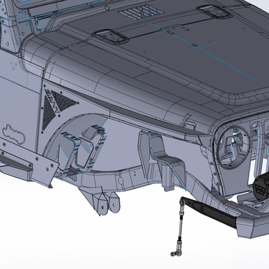 JEEP TJ / LJ SAVVY LEGACY ALUMINUM FRONT HIGH LINE FENDERS