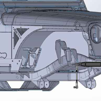 JEEP TJ / LJ SAVVY LEGACY ALUMINUM FRONT HIGH LINE FENDERS