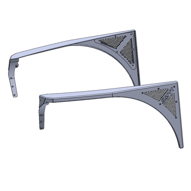 JEEP TJ / LJ SAVVY LEGACY ALUMINUM FRONT HIGH LINE FENDERS