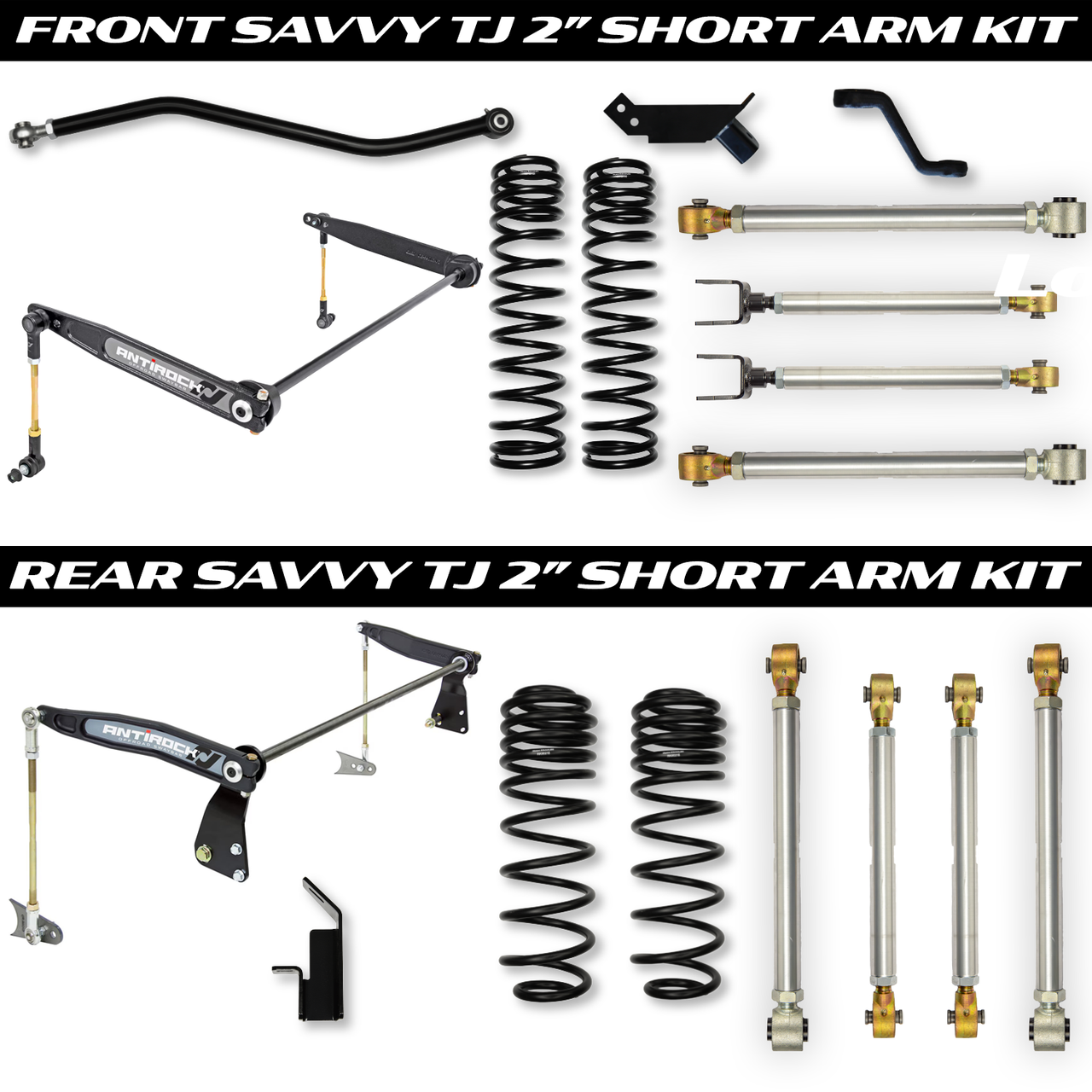 SAVVY TJ 2" SHORT ARM LIFT KIT