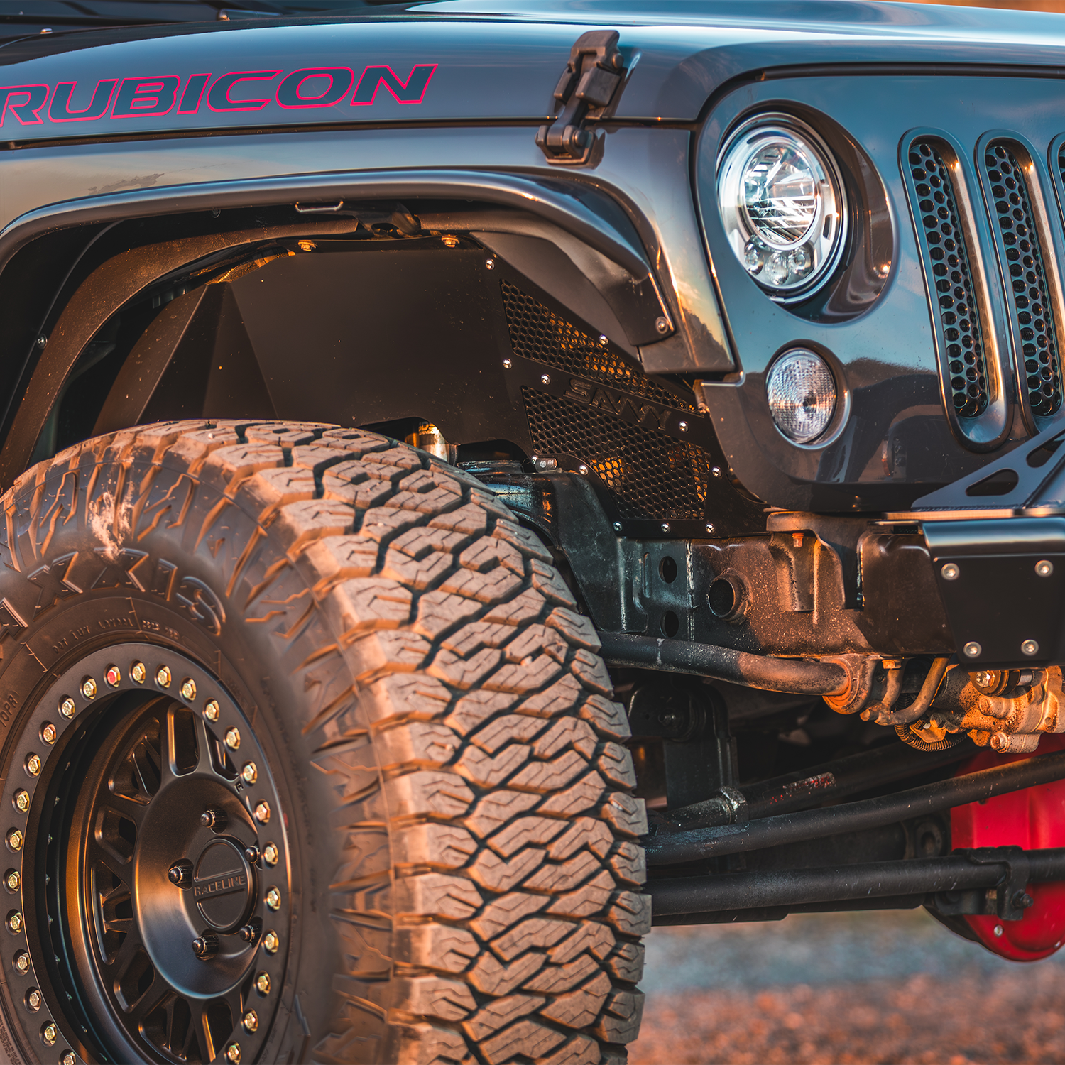 Vented front inner fenders for 2007-2018 Jeep Wrangler JK JKU