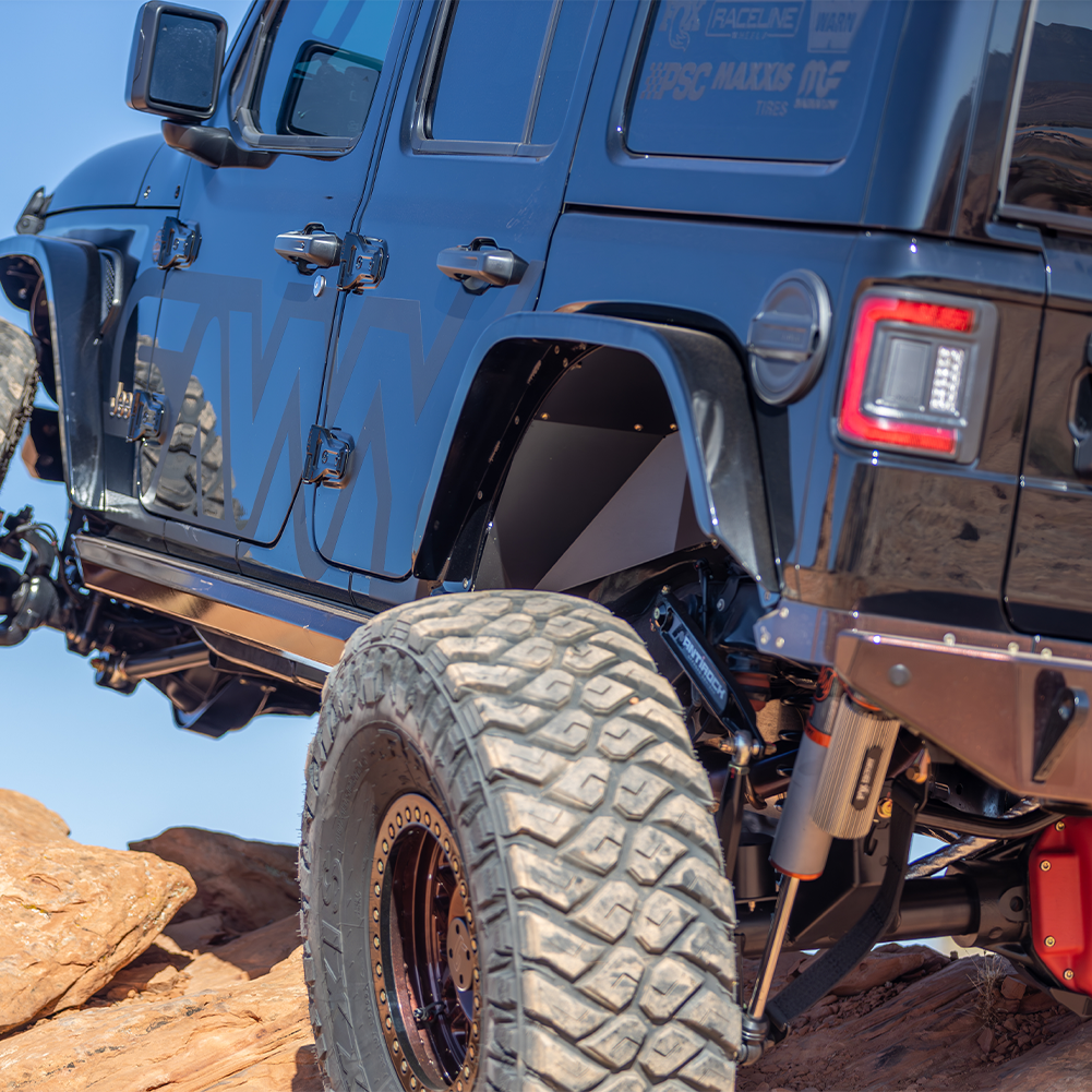 Jeep Wrangler JL lightweight aluminum rear inner fenders