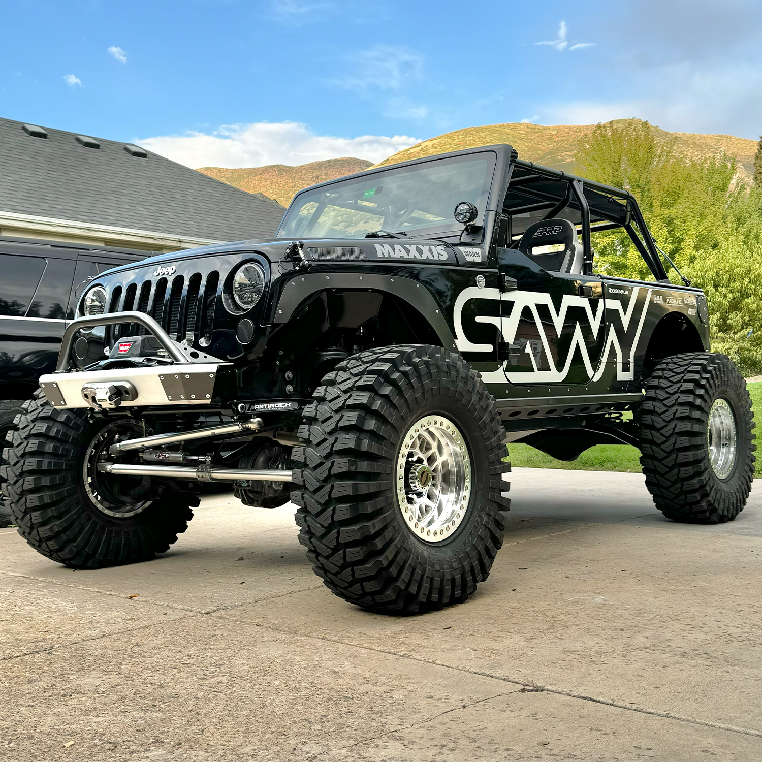 front bumper with hoop for 2007-2018 Jeep Wrangler JK and JKU