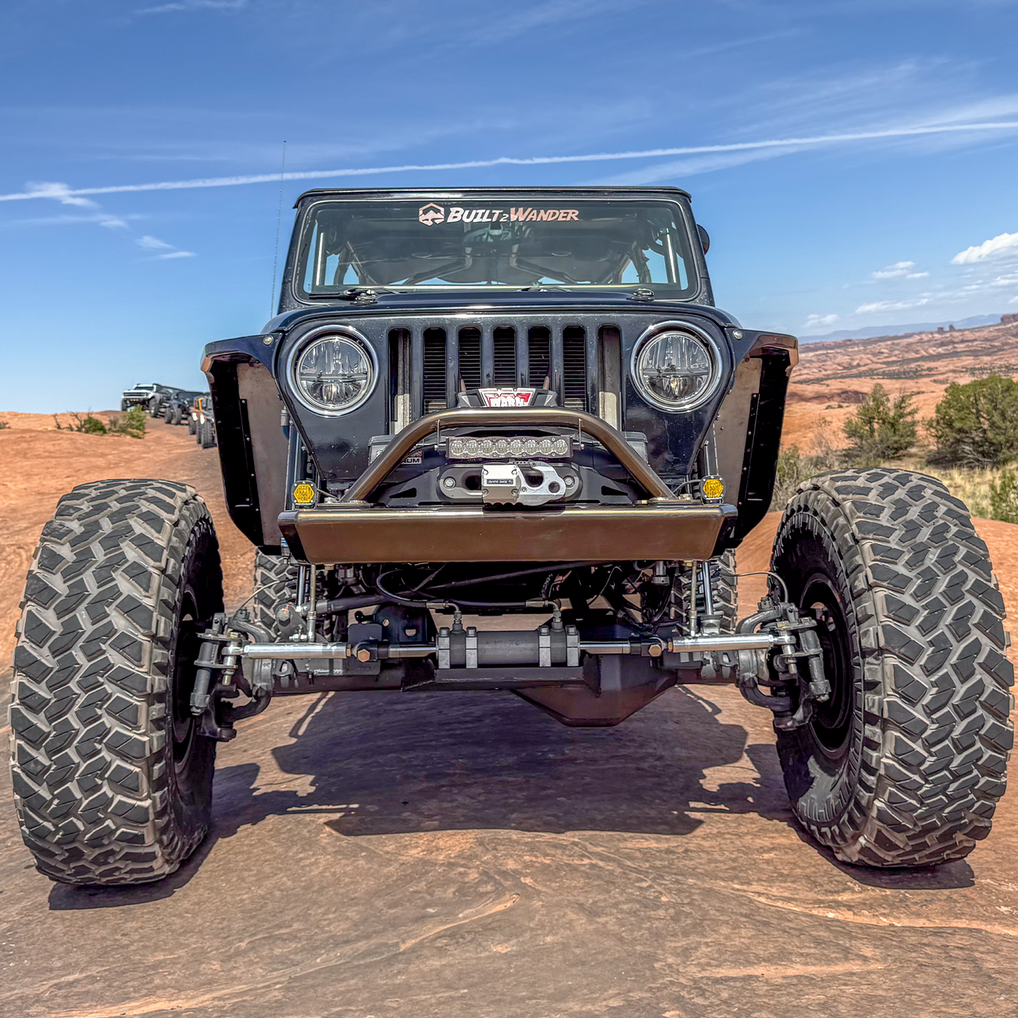 front bumper with hoop on 1997-2006 Jeep Wrangler LJ