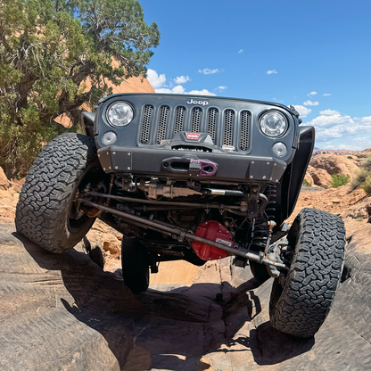 front bumper without hoop on 2007-2018 Jeep Wrangler JK, 8 lb skin ultra-low profile