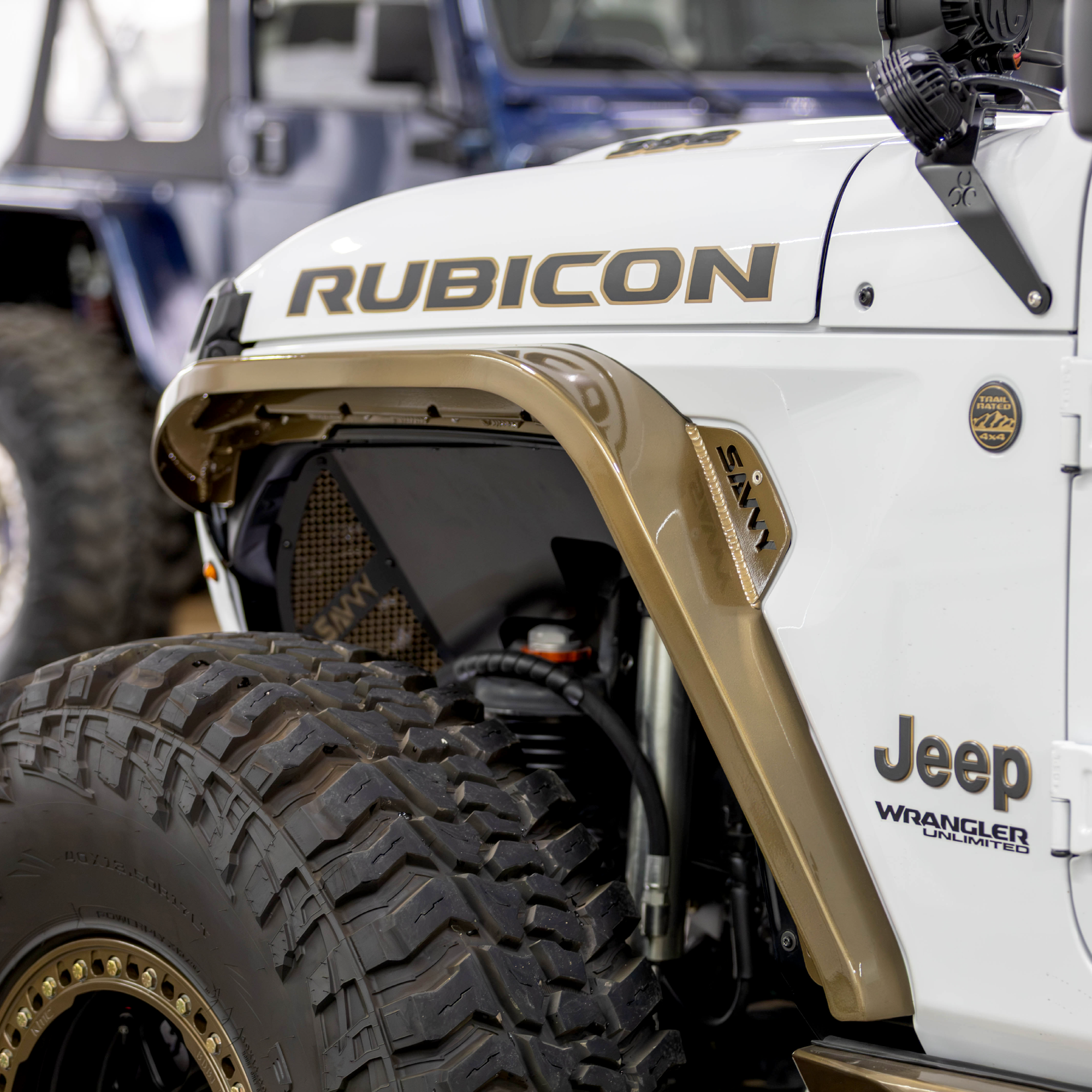 Jeep Wrangler JL with Savvy highline fenders providing clearance for 42-inch tires