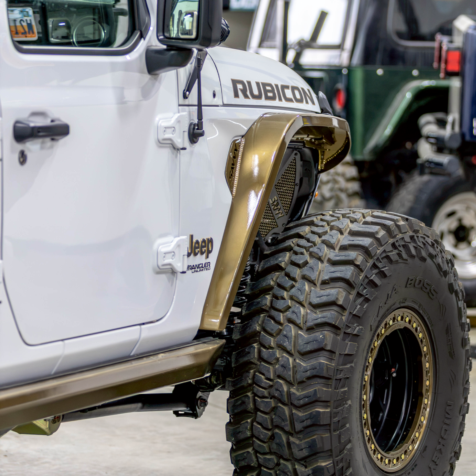 Jeep Wrangler JL with Savvy ultra highline fenders and 40-inch tires