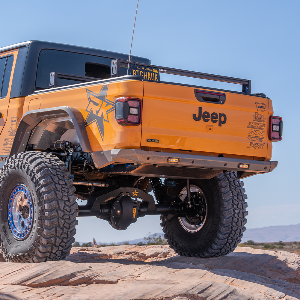 rear bumper for Jeep Gladiator JT with up to 10 inches of added clearance