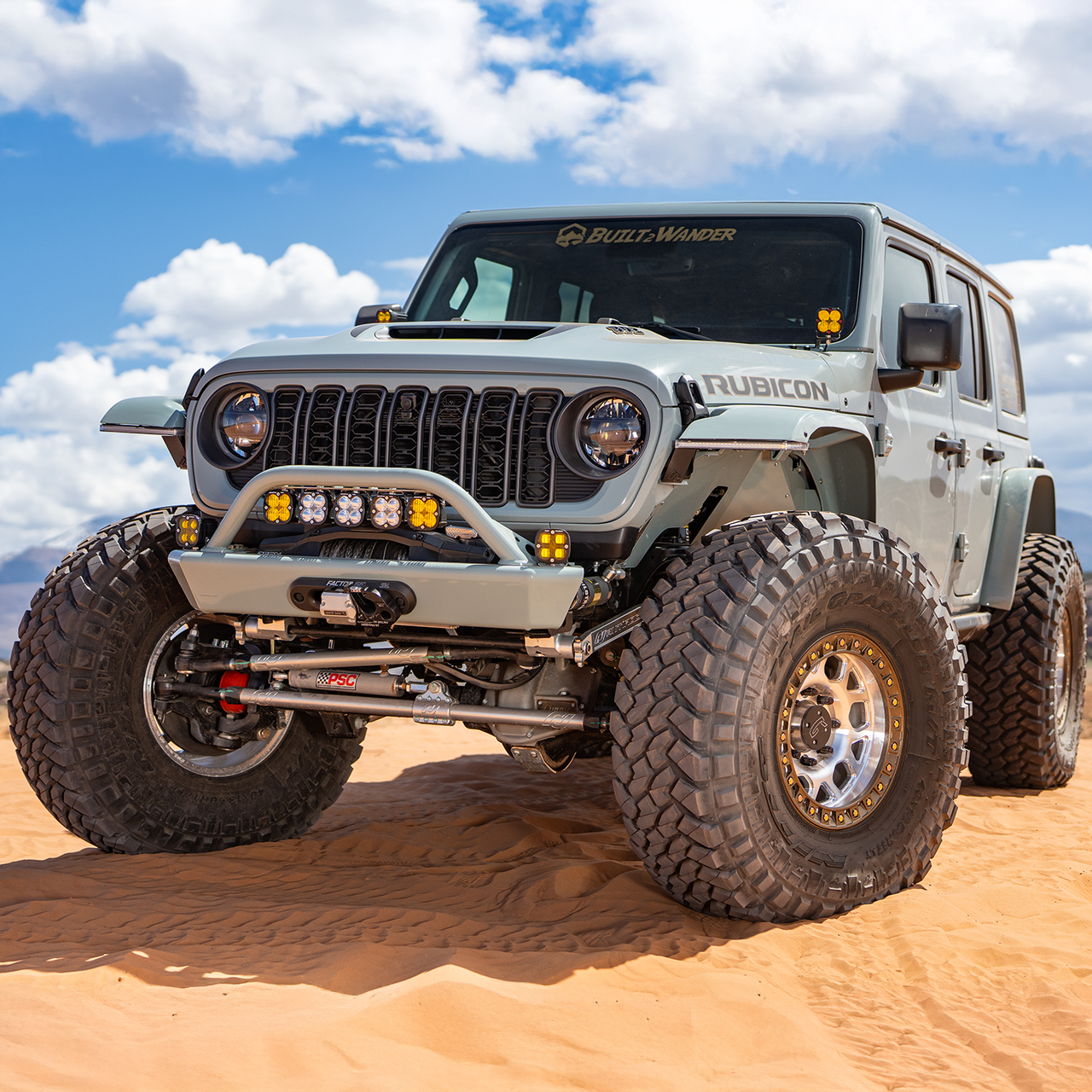 Savvy LEGACY 6061 aluminum front bumper with hoop for Jeep Wrangler JLU with high-clearance winch-ready protection
