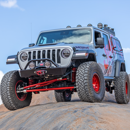  Savvy Offroad KRAWLER ELITE full armor bundle including aluminum front bumper with hoop, rear bumper, bolt-on rock sliders, front and rear inner fenders, and rocker trim kit for 2020–2026 Jeep Gladiator JT