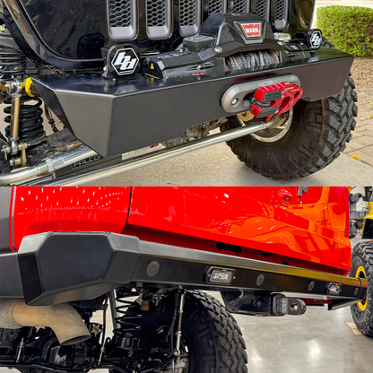 Savvy Offroad KRAWLER LITE Base Bundle with aluminum front and rear bumpers for 2020–2026 Jeep Gladiator JT