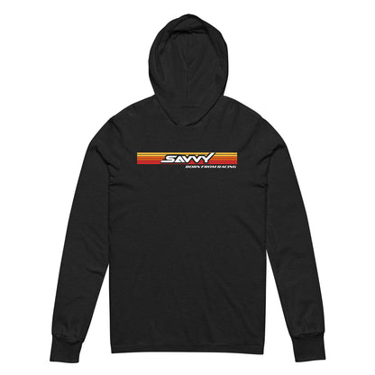 SAVVY BORN FROM RACING HOODED LONG-SLEEVE TEE