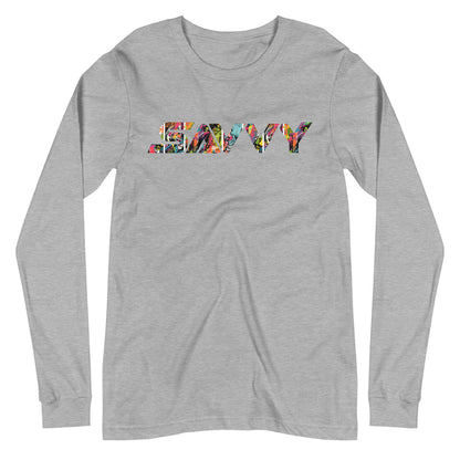 SAVVY STREET ART UNISEX LONG SLEEVE TEE