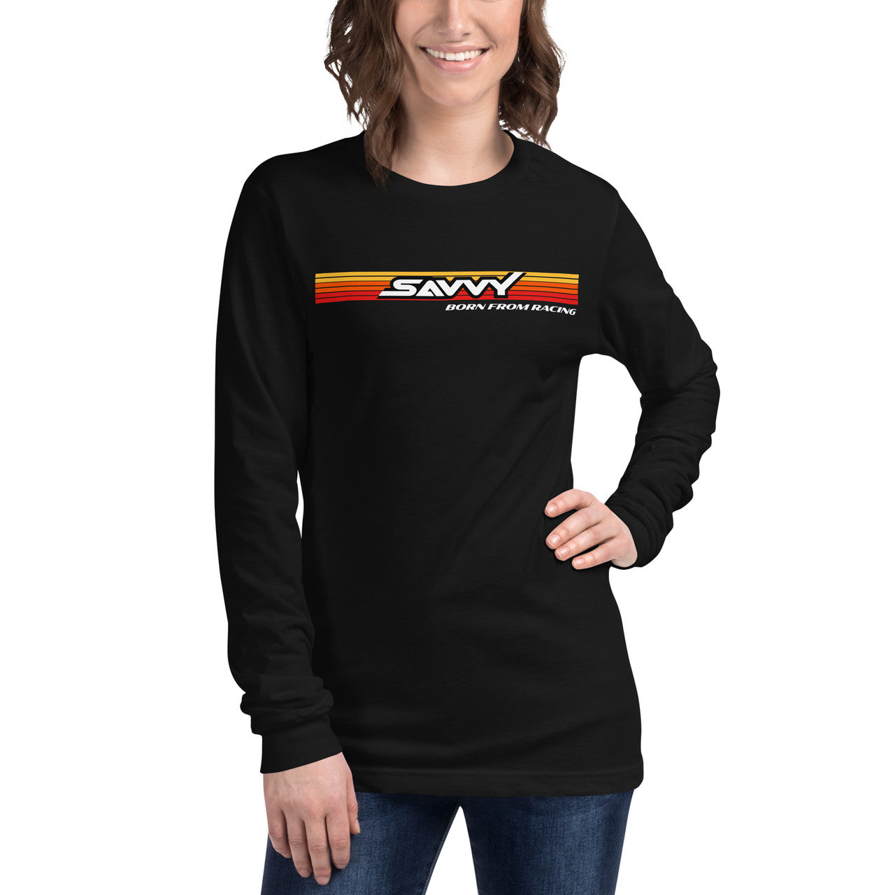 SAVVY BORN FROM RACING UNISEX LONG SLEEVE TEE