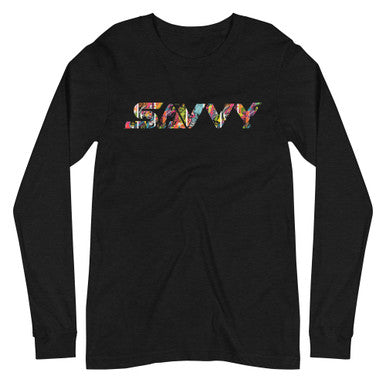 SAVVY STREET ART UNISEX LONG SLEEVE TEE