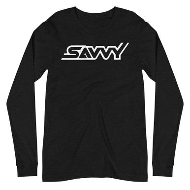 SAVVY OUTLINE UNISEX LONG SLEEVE TEE