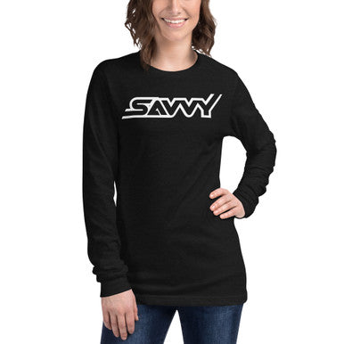 SAVVY OUTLINE UNISEX LONG SLEEVE TEE