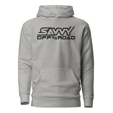 SAVVY OFFROAD OUTLINE UNISEX EMBROIDERED HOODIE (BLACK OUTLINE)