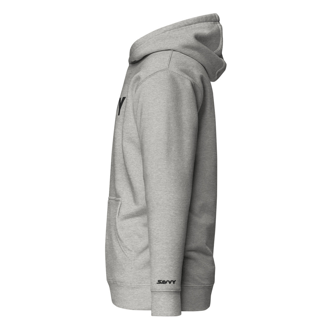 SAVVY BLOCK EMBROIDERED HOODIE (BLACK BLOCK)
