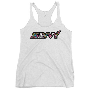 SAVVY GRAFITTI WOMEN'S RACERBACK TANK