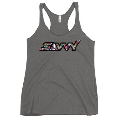 SAVVY GRAFITTI WOMEN'S RACERBACK TANK