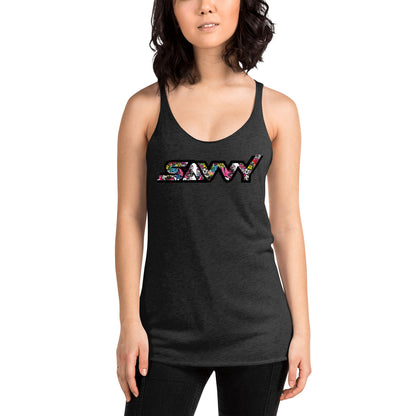 SAVVY GRAFITTI WOMEN'S RACERBACK TANK